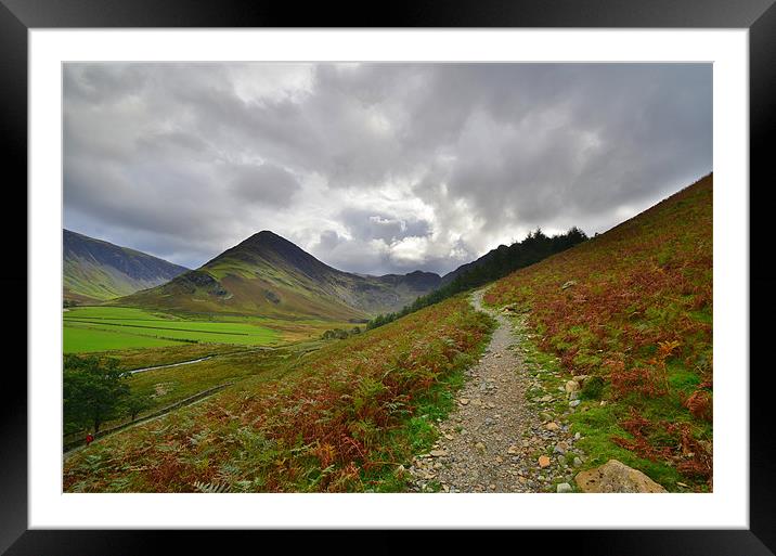 The Lake District: Heading up Framed Mounted Print by Rob Parsons