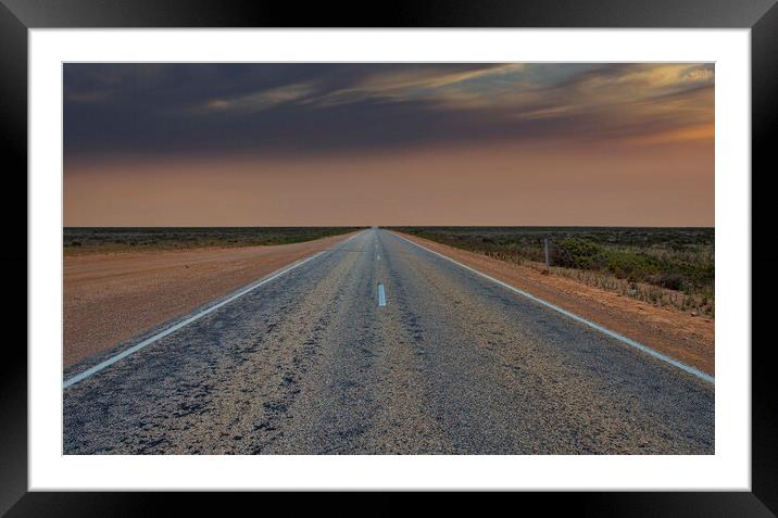 Nullarbor Plains Framed Mounted Print by Anne Christie
