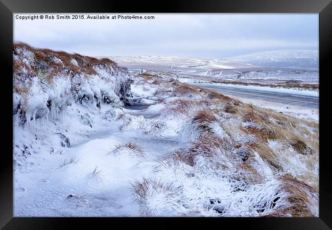  Upper Teesdale in Snow Framed Print by Rob Smith