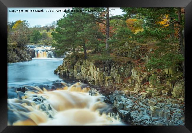 Low Force Waterfall in Upper Teesdale Framed Print by Rob Smith