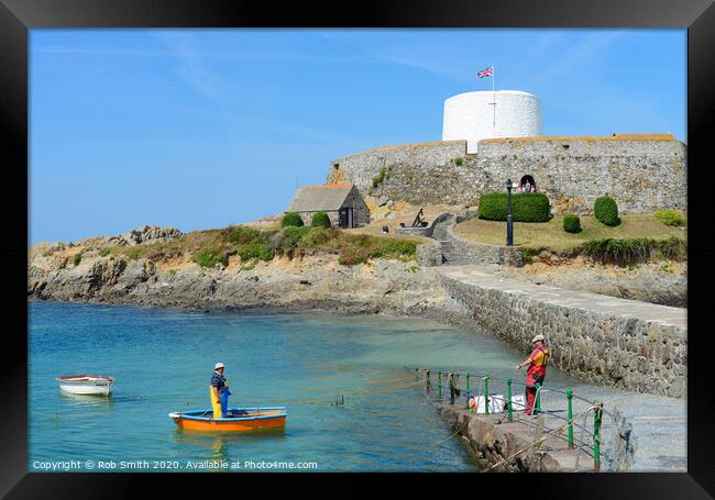 Fort Grey, Guernsey Framed Print by Rob Smith