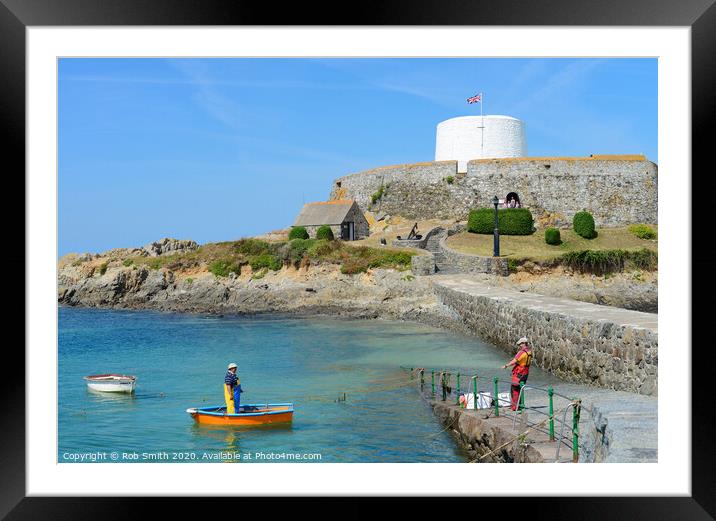 Fort Grey, Guernsey Framed Mounted Print by Rob Smith