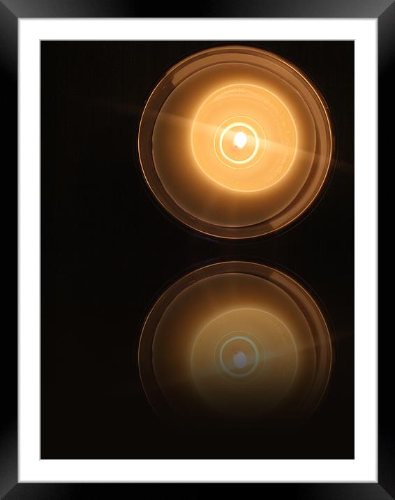 Reflections of Candlelight Framed Mounted Print by adam swinswood