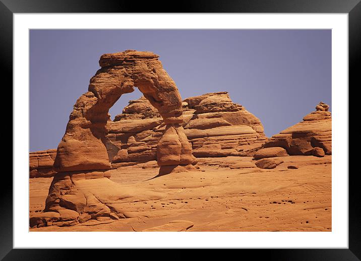 Delicate Arch Framed Mounted Print by Mary Lane