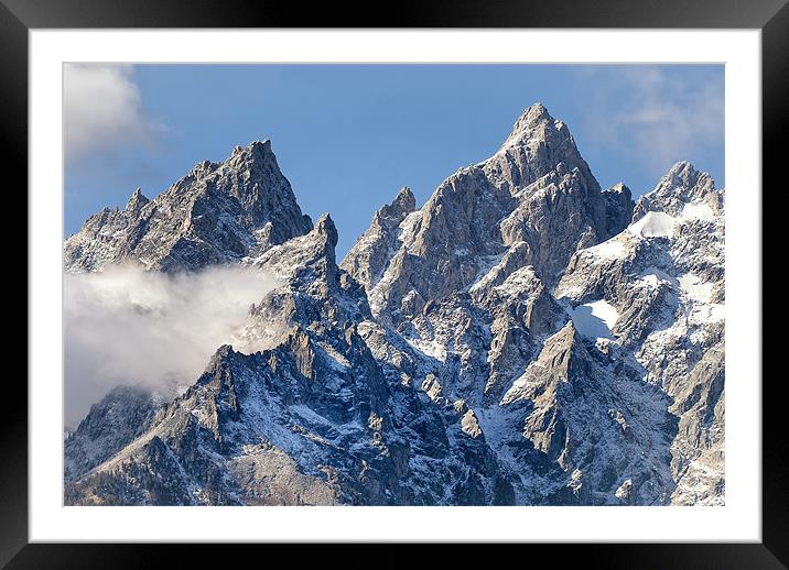 Mountain Tops Framed Mounted Print by Mary Lane