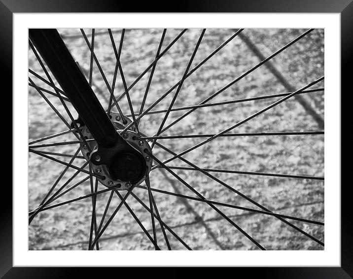 Spokes Framed Mounted Print by Mary Lane