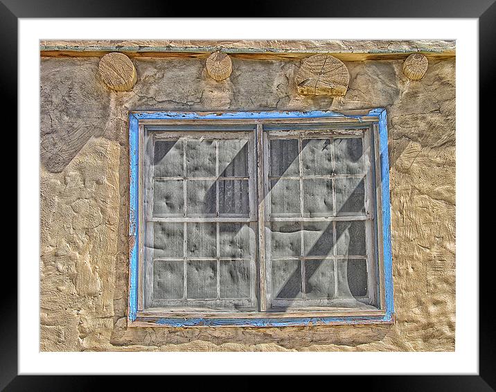 Adobe Window Framed Mounted Print by Mary Lane
