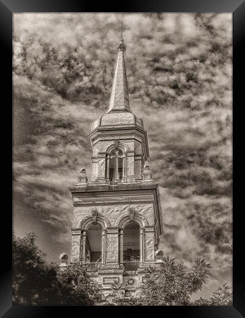 Granby Steeple Framed Print by Mary Lane