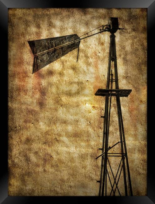 Old Wind Power Framed Print by Mary Lane