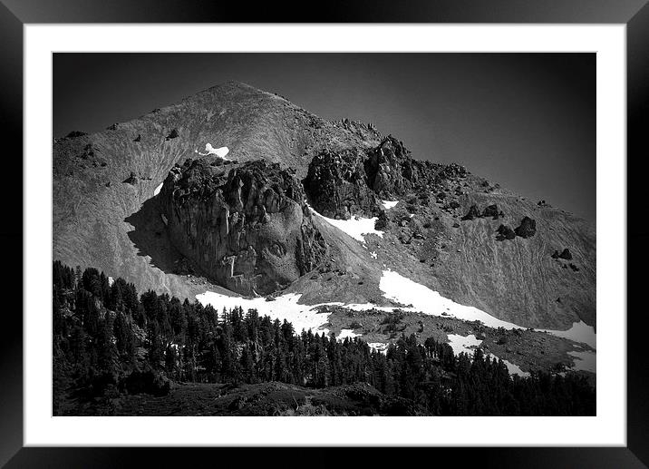 Mount Lassen Framed Mounted Print by Mary Lane