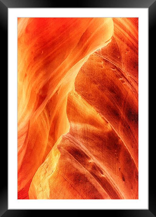Sandstone Curve Framed Mounted Print by Mary Lane