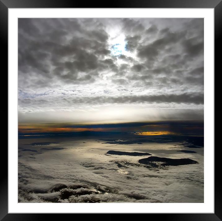 Island in the Clouds Framed Mounted Print by Mary Lane