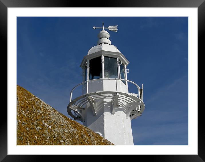 Mevagissey Light House Framed Mounted Print by Mary Lane