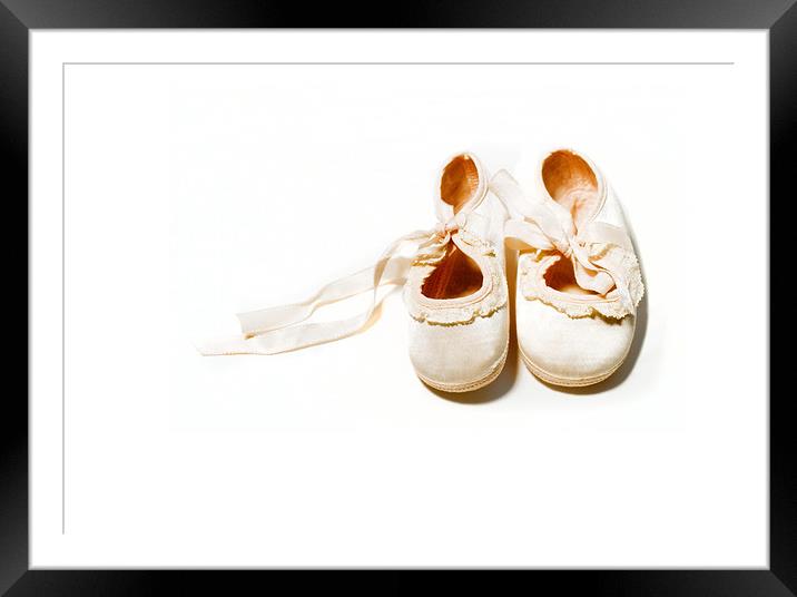 Baby Shoes Framed Mounted Print by Mary Lane