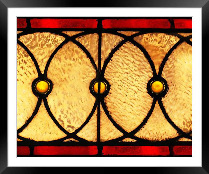 Glowing Circles Framed Mounted Print by Mary Lane