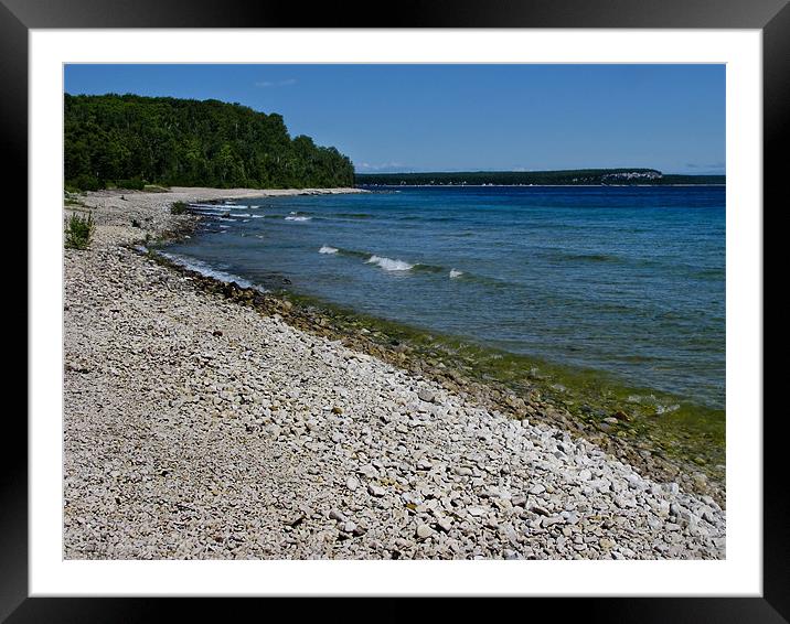 Georgian Beach Framed Mounted Print by Mary Lane