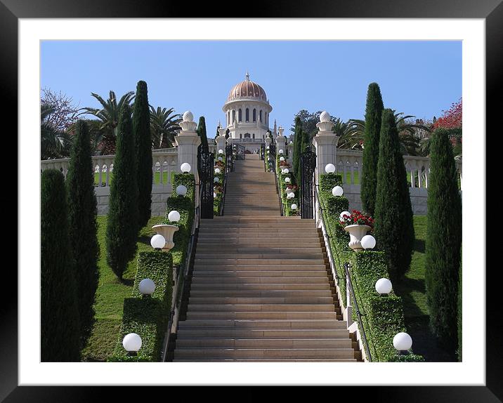 Bahai Temple Framed Mounted Print by Mary Lane