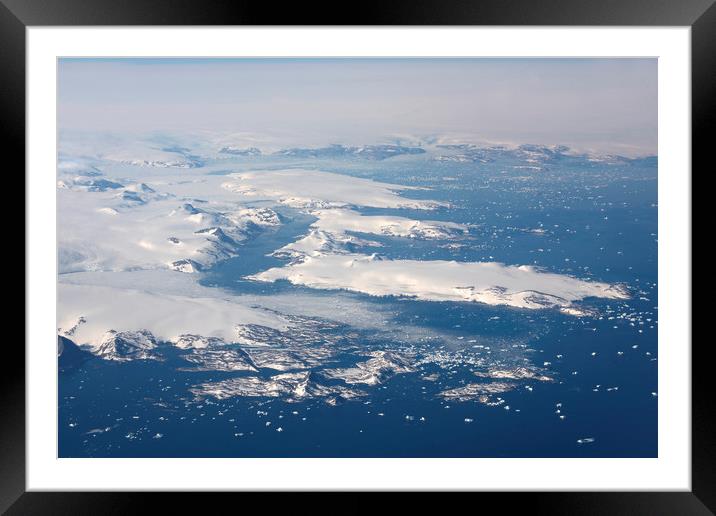 Greenland Coast Framed Mounted Print by Mary Lane