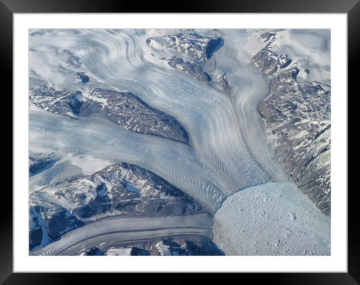 Greenland Glacier Framed Mounted Print by Mary Lane