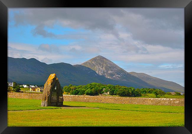 Croagh Patrick in Co Mayo Framed Print by Kim McDonell