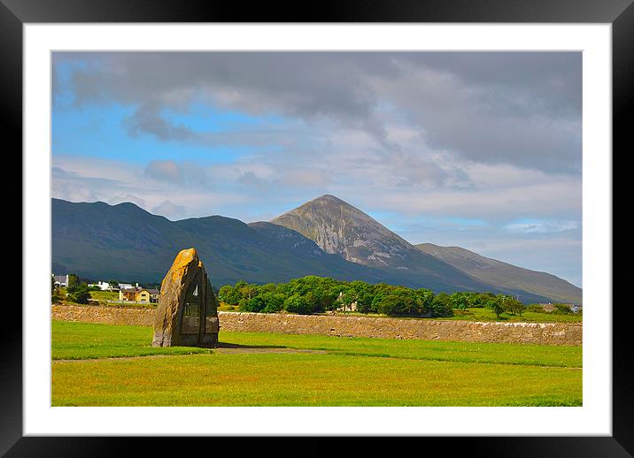 Croagh Patrick in Co Mayo Framed Mounted Print by Kim McDonell