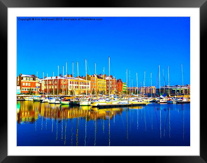 Dunkirk Marina Framed Mounted Print by Kim McDonell