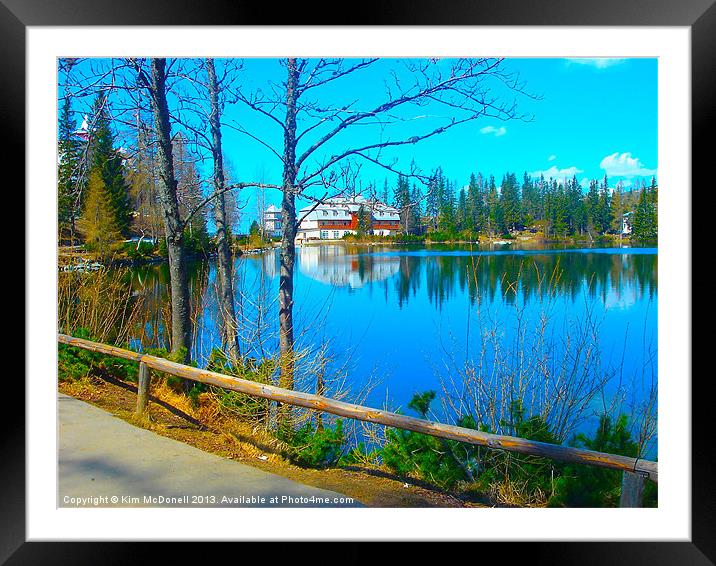 The Tatra Lakes Framed Mounted Print by Kim McDonell