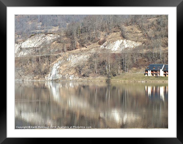 The Lake at Aranvielle Framed Mounted Print by Keith Robinson