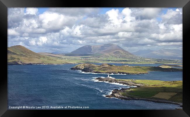 Cromwell Point Lighthouse Framed Print by Nicola Lee