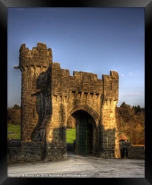 Entrance Gate @ Ashford Castle Framed Print by Nicola Lee