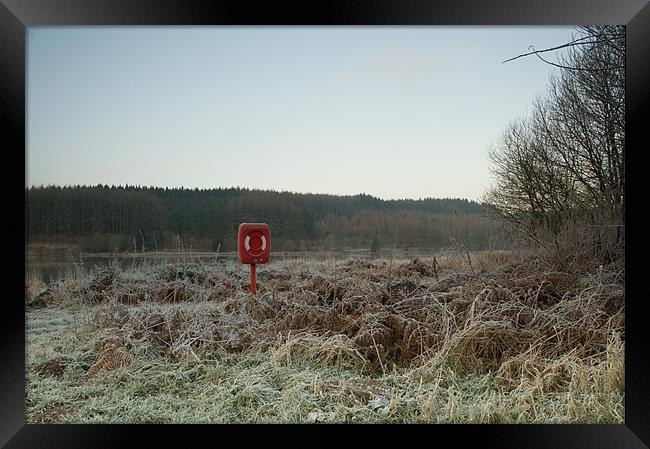 Starting points - Llwyn-onn Reservoir Framed Print by lee wilce