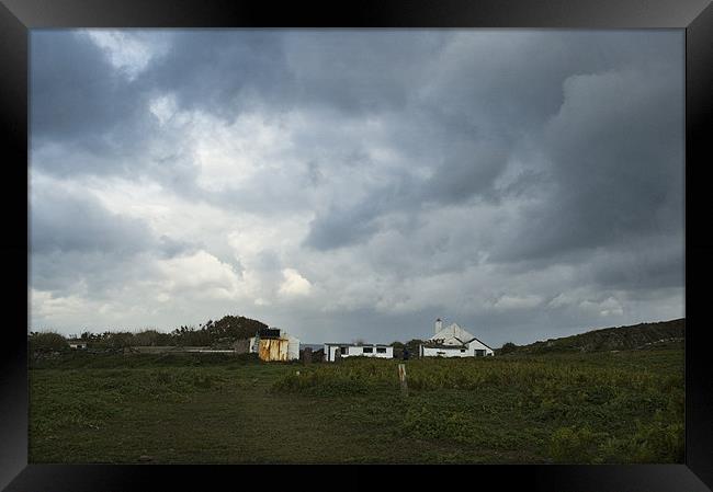 Skokholm Island Framed Print by lee wilce