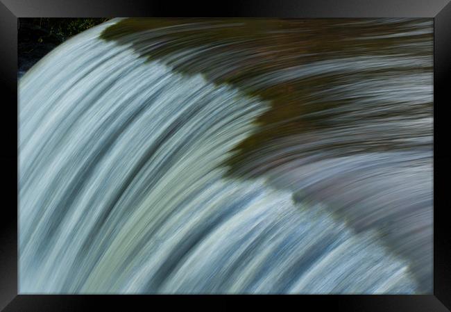 Waterfall Framed Print by lee wilce