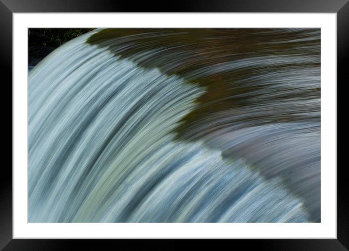 Waterfall Framed Mounted Print by lee wilce