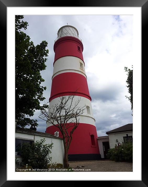 Happisburgh Lighthouse Framed Mounted Print by Jez Mouncer