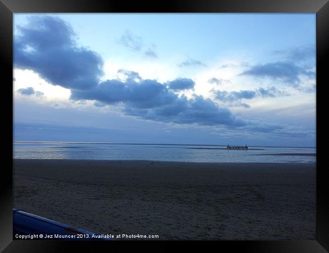 The End of The Pier Framed Print by Jez Mouncer