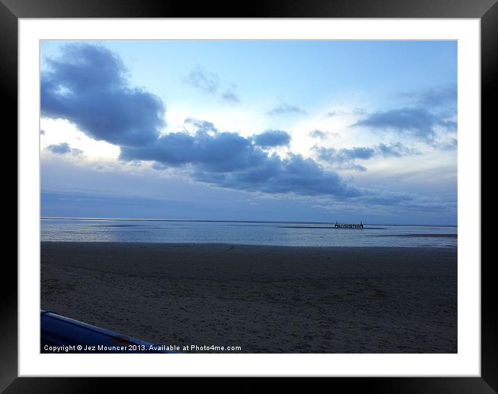 The End of The Pier Framed Mounted Print by Jez Mouncer