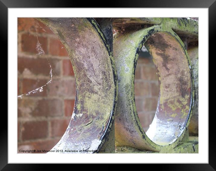 Weathered Rings Framed Mounted Print by Jez Mouncer