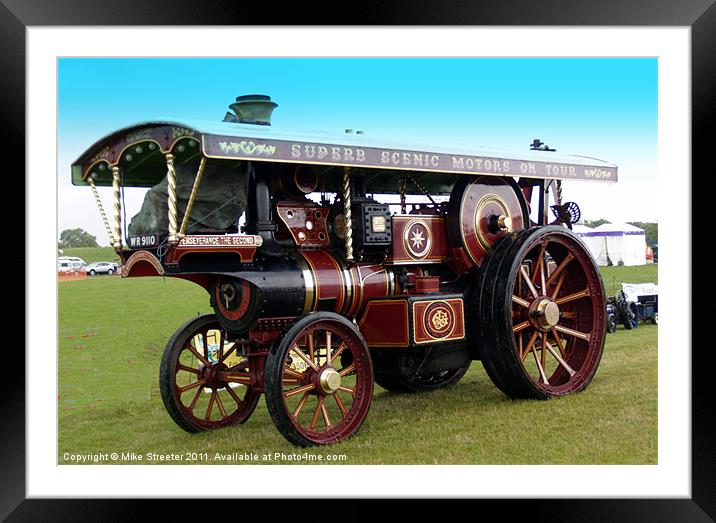 Burrell Showmans Engine Framed Mounted Print by Mike Streeter