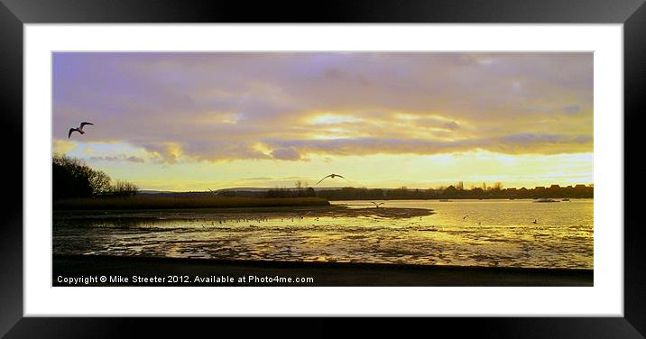 Sunset over Poole 3 Framed Mounted Print by Mike Streeter