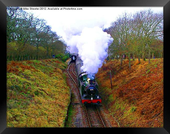 6695 leaving Harmans Cross Framed Print by Mike Streeter