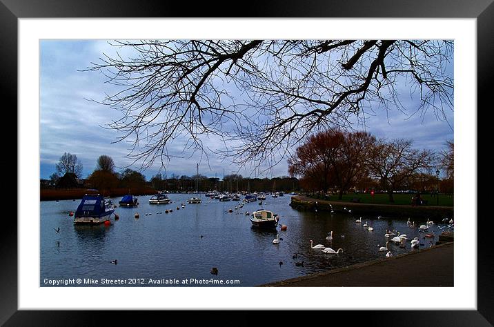Christchurch Quay 2 Framed Mounted Print by Mike Streeter