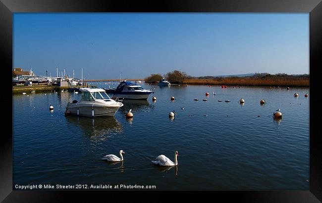 Christchurch Quay 4 Framed Print by Mike Streeter