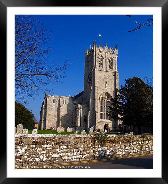Christchurch Priory2 Framed Mounted Print by Mike Streeter