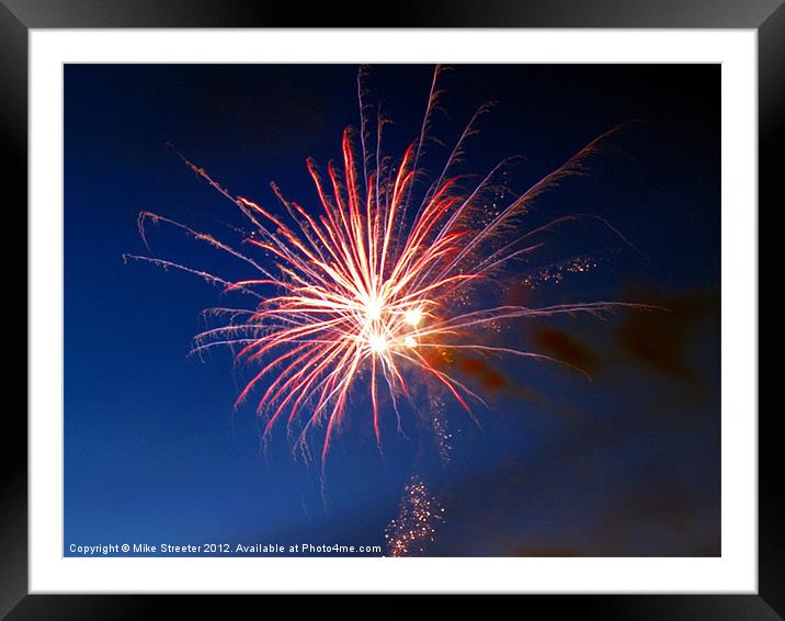 Starburst 5 Framed Mounted Print by Mike Streeter
