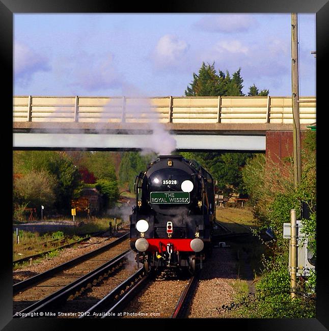 Main Line Steam Framed Print by Mike Streeter