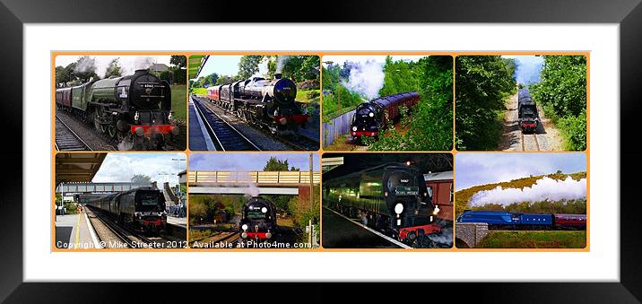 Main Line Steam in Purbeck Framed Mounted Print by Mike Streeter