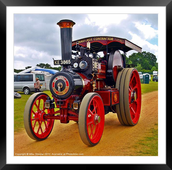 Burrell Road Loco Framed Mounted Print by Mike Streeter