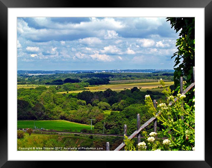 Looking Across Purbeck 2 Framed Mounted Print by Mike Streeter