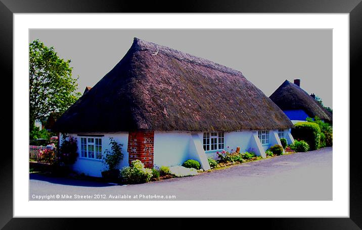Dorset Thatch Framed Mounted Print by Mike Streeter